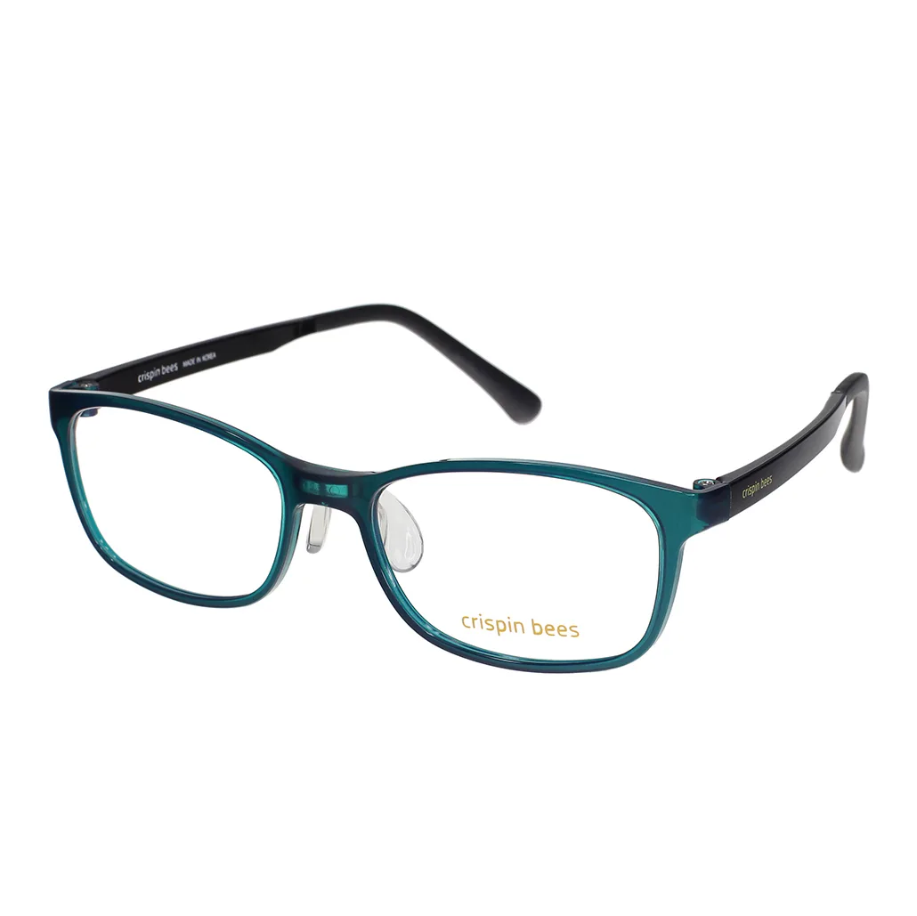 Crispin Bees K784 in Blueish Green Half Transparency / Black