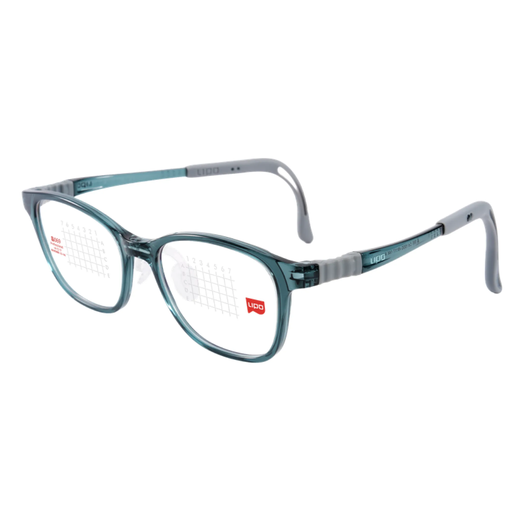 LIPO XIAO VE 069 in Clear Teal - Dark Grey (hinge)
