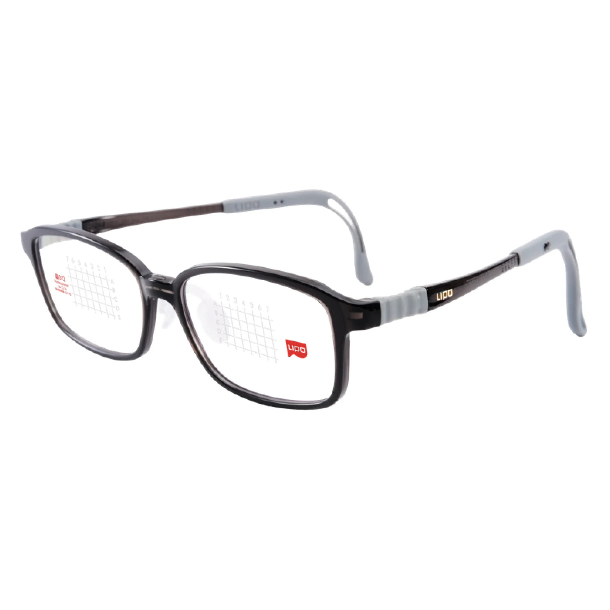 LIPO XIAO VE 072 in Clear Black - Dark Grey (hinge)