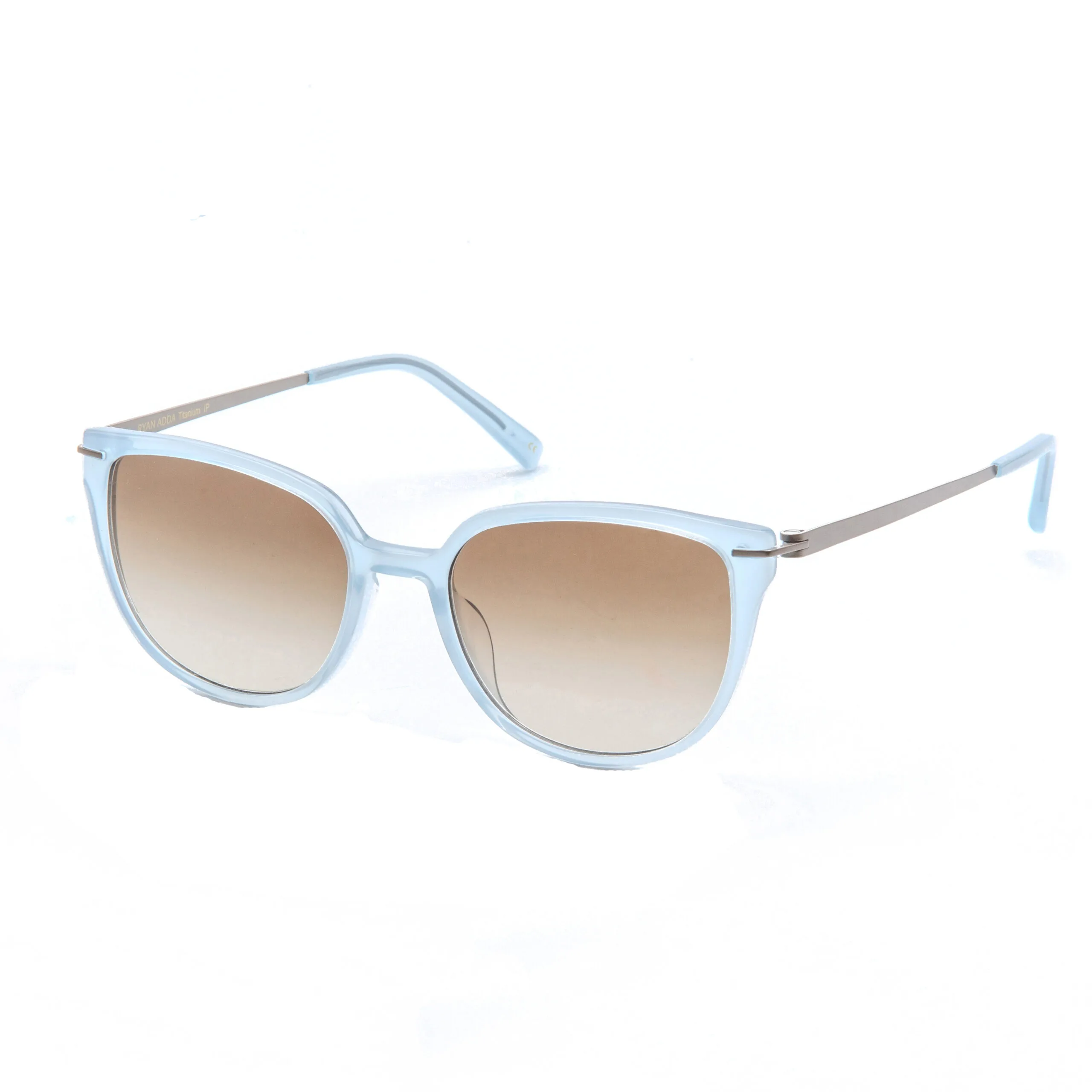 RYAN ADDA Flight Director Gradient Brown in Sapphire / Pebble With Gold Zeiss Brown Gradient Lenses